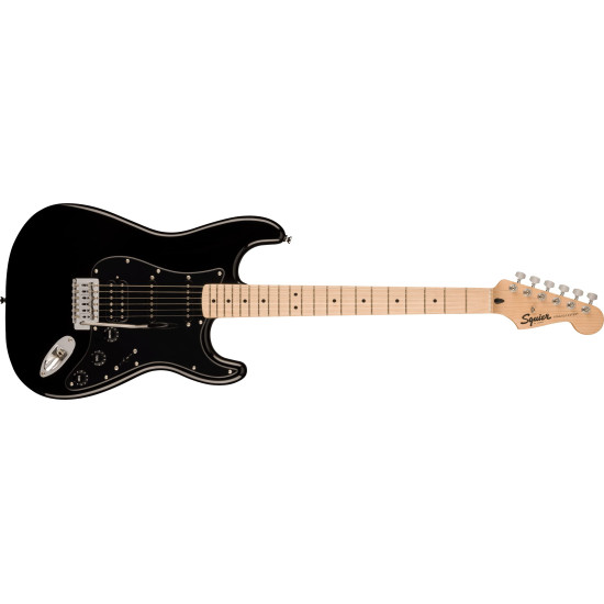 Squier By Fender Sonic Stratocaster HSS Maple Black