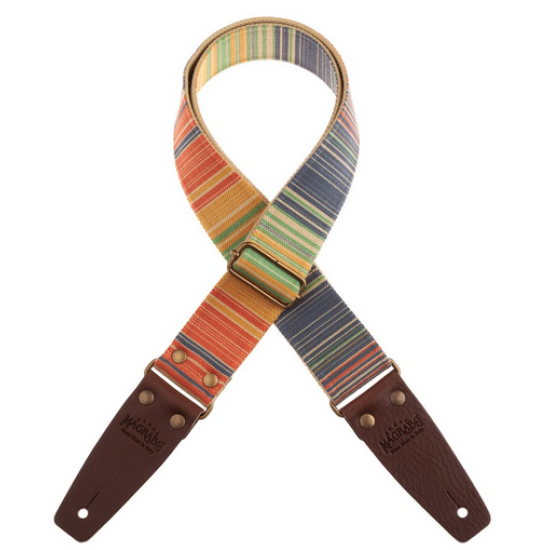 Magrabò Stripe SC Retrò Rainbow 5 cm terminali Marrone fibbia Ottone