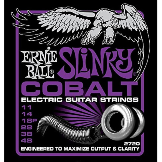 Ernie Ball 2720 Cobalt 11-48 Electric Guitar Strings Set