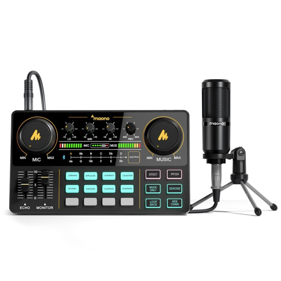 MAONO CASTER LT AU-AM200-S1 KIT PORTATILE PER LIVE STREAMING E PODCAST PER COMPUTER E 
SMARTPHONE