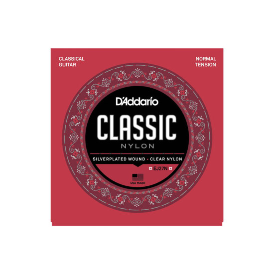 D'ADDARIO EJ27N CLASSIC GUITAR STRINGS SET STUDENT - NORMAL TENSION