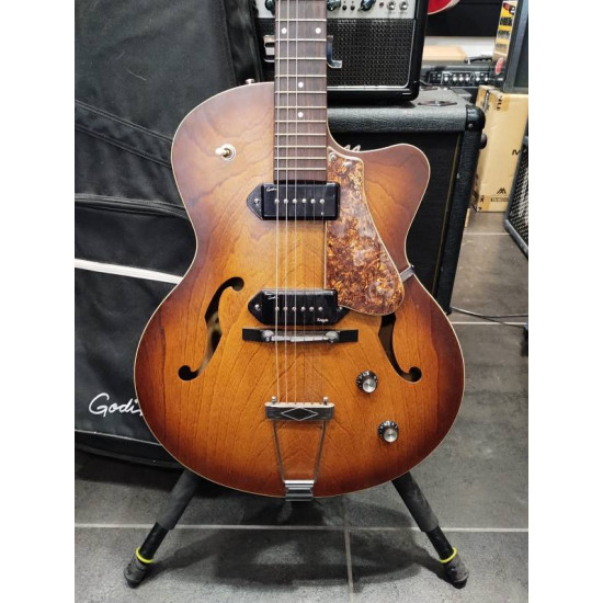 Godin 5th Avenue Kingpin II P90 Cognac Burst 2nd